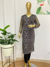 Black chiffon kurti - kasumi.in
